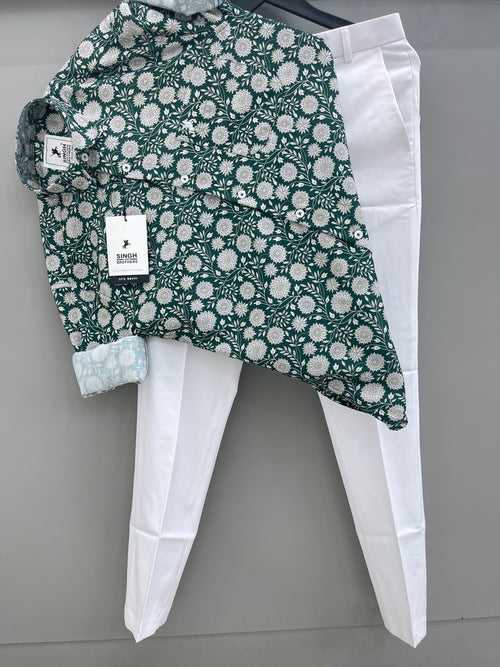 Printed Shirt with Trouser Pant (Combo)