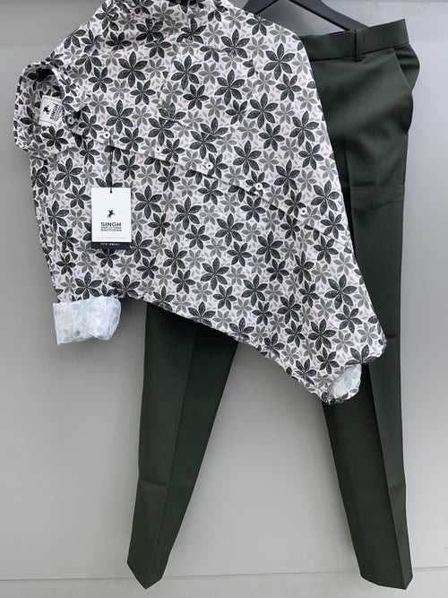 Printed Shirt with Trouser Pant (Combo)