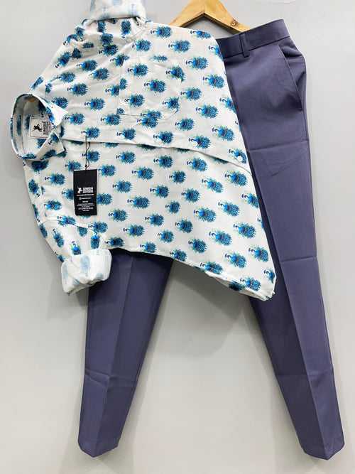 Printed Shirt with Trouser Pant (Combo)