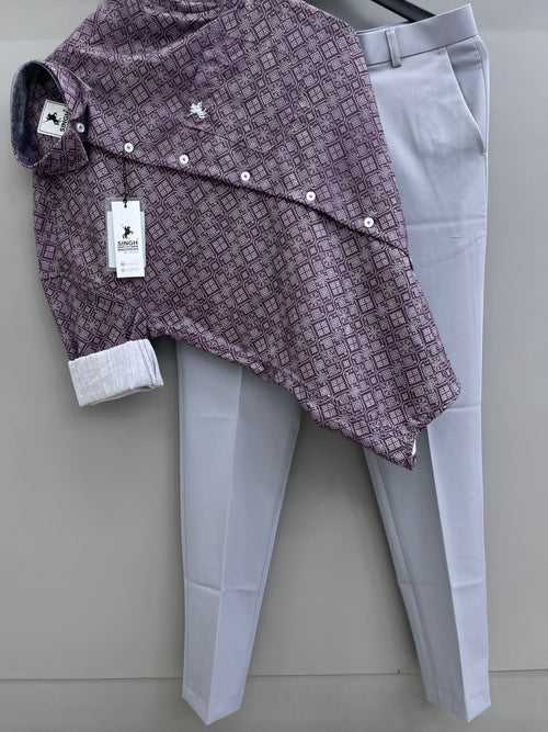 Printed Shirt with Trouser Pant (Combo)