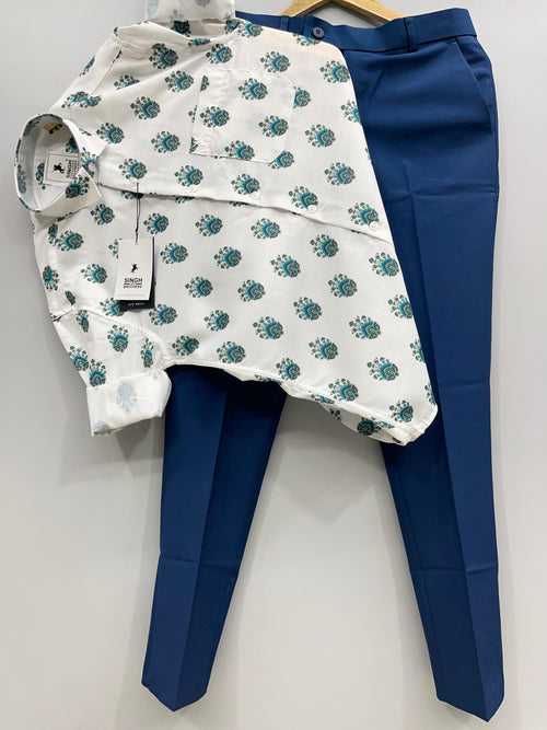 Printed Shirt with Trouser Pant (Combo)