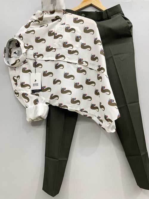 Printed Shirt with Trouser Pant (Combo)