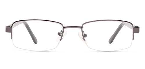 Specsmakers Dura Unisex Eyeglasses Half Frame Rectangle Medium 49 Metal SM XJA3107