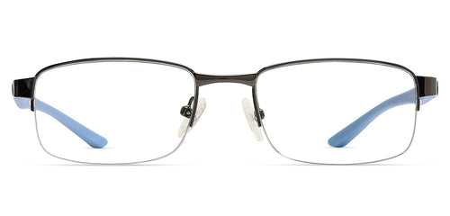 Specsmakers Blue Zero Unisex Computer Glasses Half_Frame Rectangle Medium 51 Metal SM AM1818