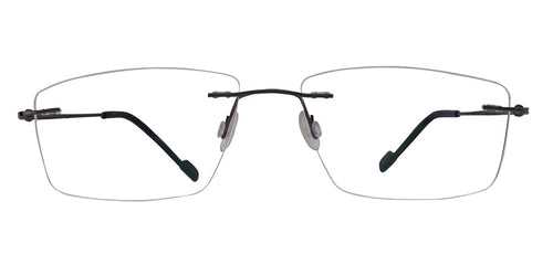 Specsmakers lightanium Unisex Eyeglasses Rimless Rectangle Large 53 Metal SM AMN005