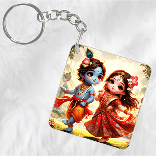 Keyrings - Radha Krishna's Melody of Love