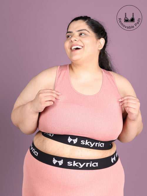 Skyria Mia Sports Bra - Pink Melange