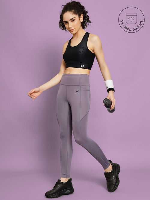 Skyria Evolve Leggings - Violet Grey