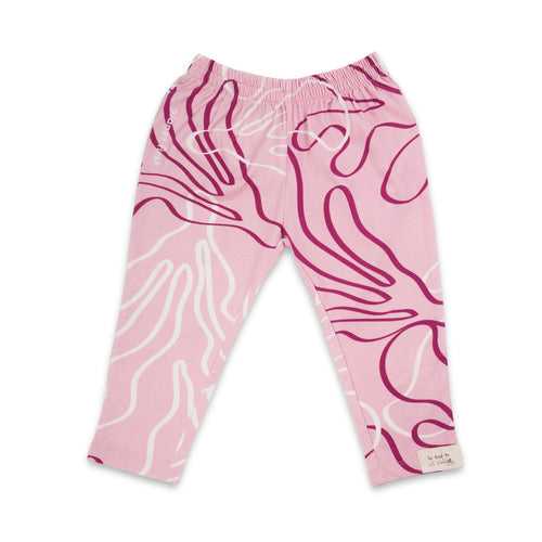 Reef Printed Leggings, Pink