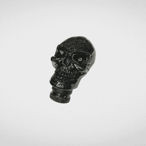 Universal Car Gear Shift Knob Black Skull