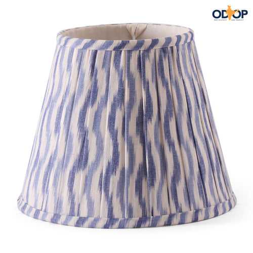 Pleated Ikat Lampshade - 10x8