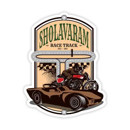 Sholavaram Race Track Sticker