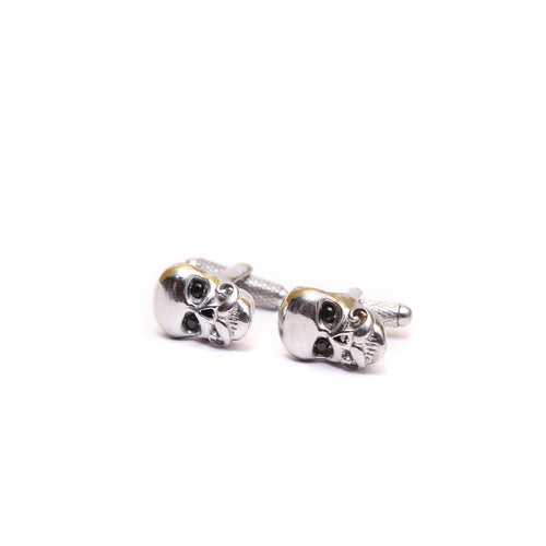 Celtic Skull with Mustache Cufflink Set