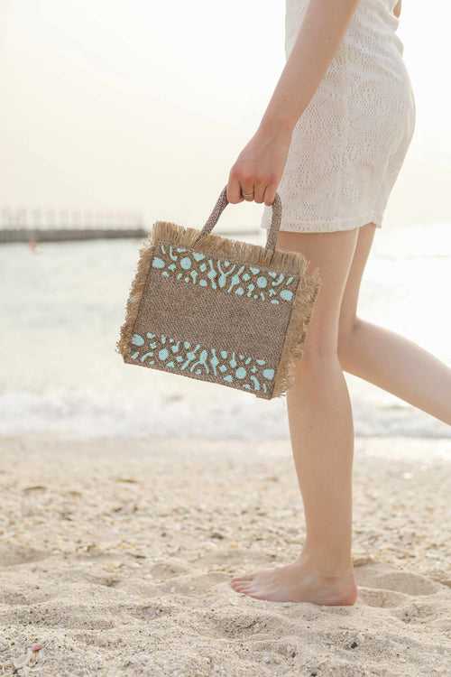 Snake pattern small tote design