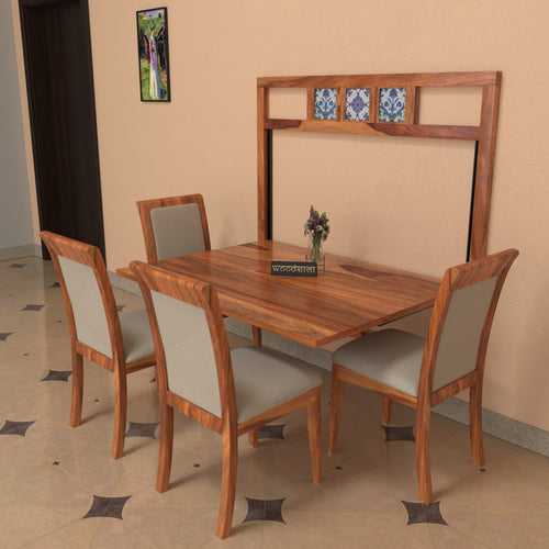 Natural Classic Light Finished Handmade Wooden Dining Set