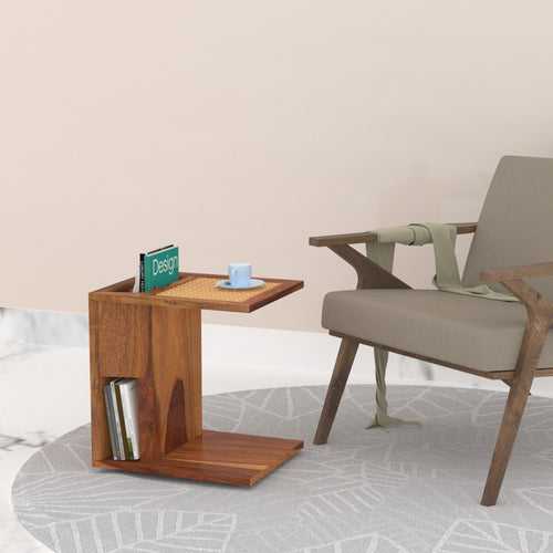 Southern Modern Touch Style Wooden Handmade C Table
