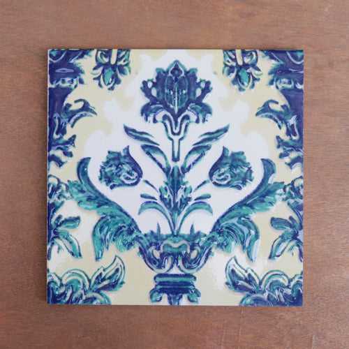 Montage Classic Flowered Designed Ceramic Square Tile