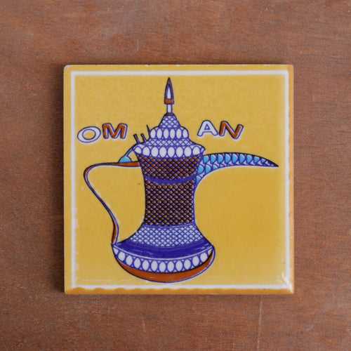 Classic Royal Water Mug Designed Square Ceramic Tile