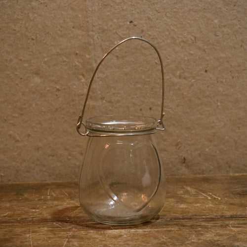 Unique Old Hanging Transparent Jar Outdoor Candle Holder
