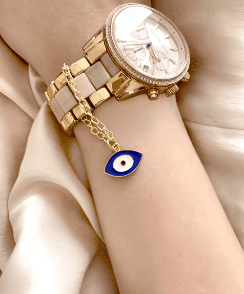 Enamel Evil Eye Watch Charm