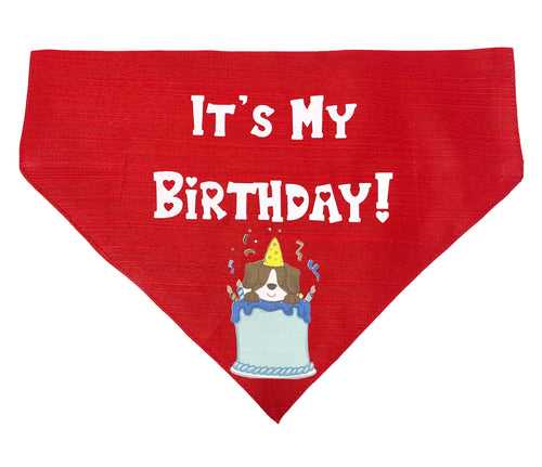 Dog Bandana: It's My Birthday Bandana for Pets