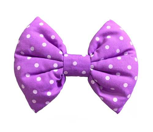 Bow Ties for Dogs: Purple Polka Dots