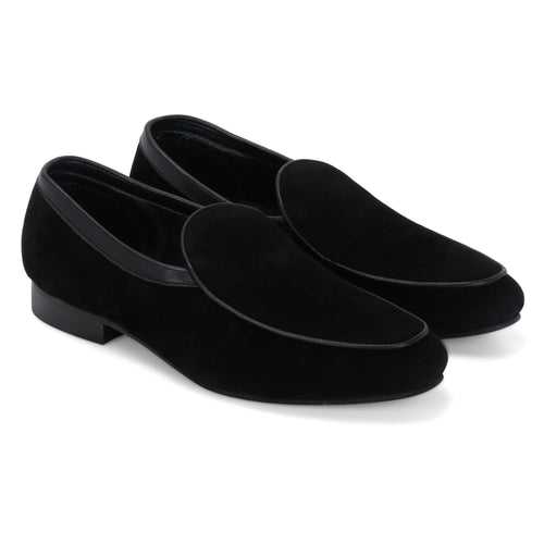 Boston Black Suede Classic Loafer