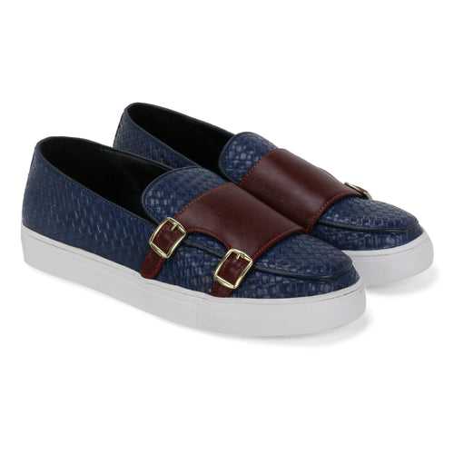 Madison Cherry/Blue Braided Double Monk Sneaker