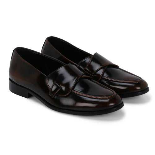 Columbus Black Tan Brush Off Butterfly Loafer