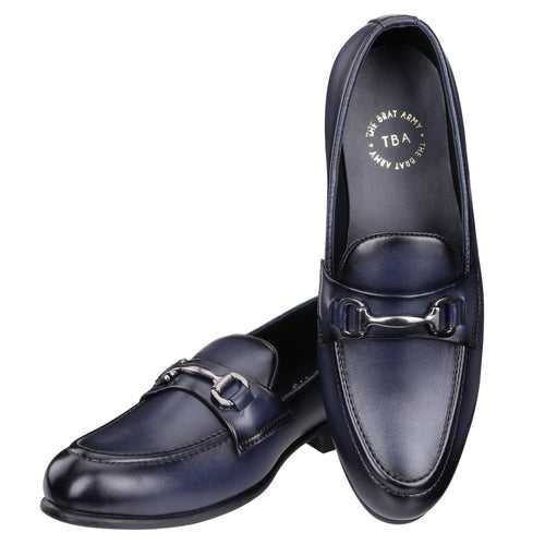 St.James Blue Buckle Loafers