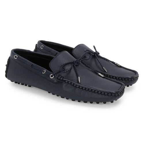 Aza Blue Driving Loafers