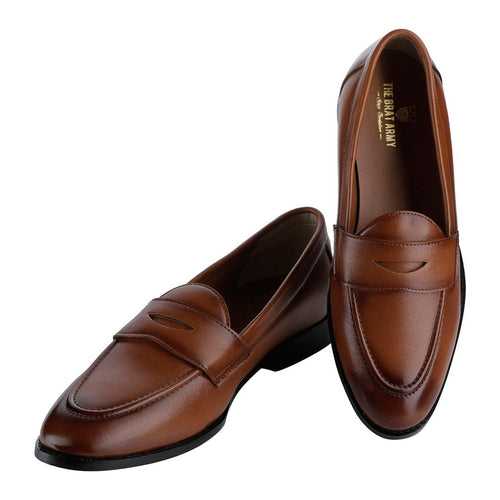 Siena Timeless Tan Classic Penny Loafers