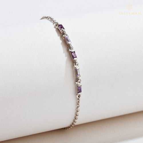 Magical Purple Baguette Bracelet