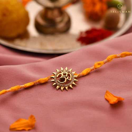 Om Chakra Silver Rakhi