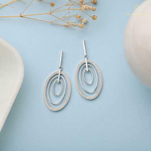 Infinite Ring Hoop Earrings