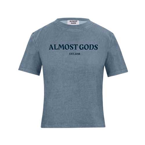 WOMEN'S STONEWASHED ALMOST GODS TEE (MIST)