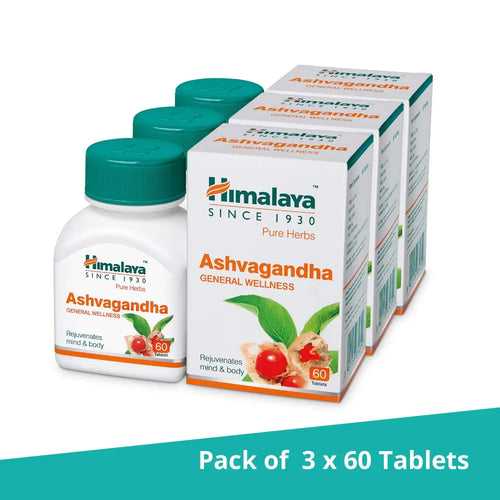 Himalaya Wellness Ashwagandha Men's Tablets - 60 Tablets (Pack of 3)