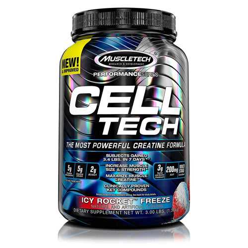 Muscletech Performance Series Cell Tech 3 Lbs Icy Rocket Tm Freeze