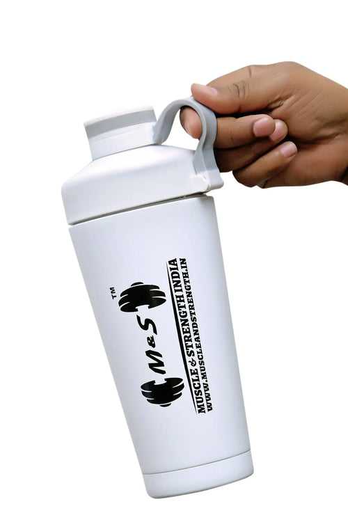 Muscle & Strength India Premium Steel Shaker With Loop