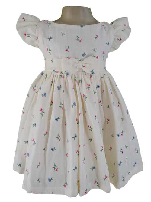 Faye Floral Cotton Pastel Dress