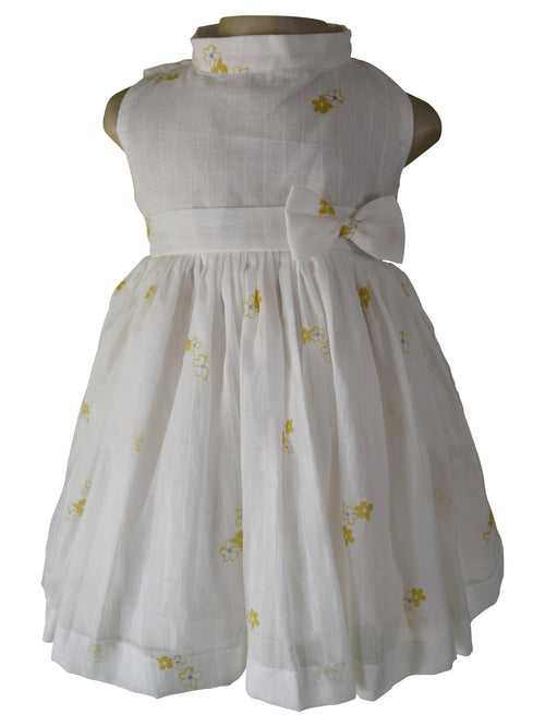 Faye Mustard Floral Cotton Dress