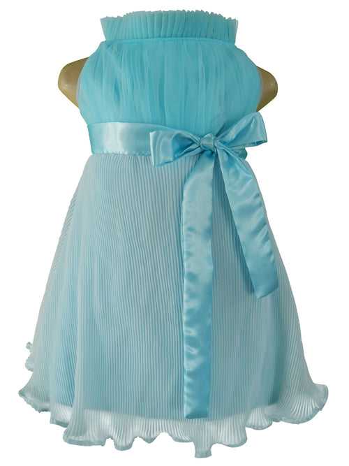 Faye Sky Blue Pleated Dress