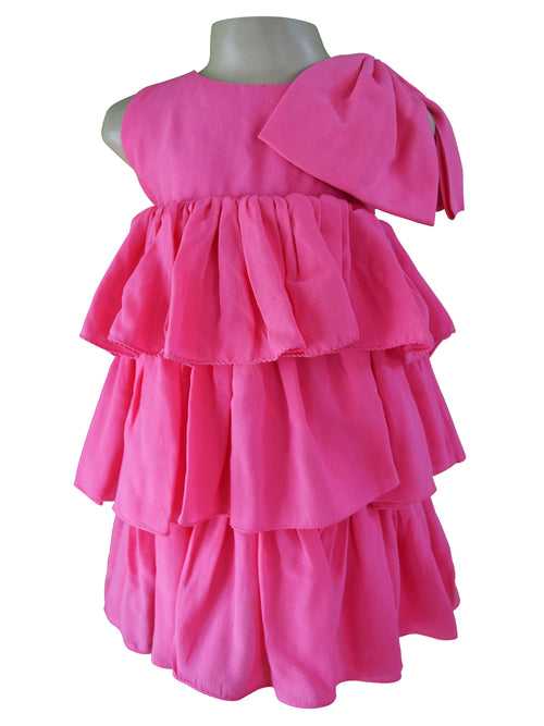 Faye Pink Tiered Dress
