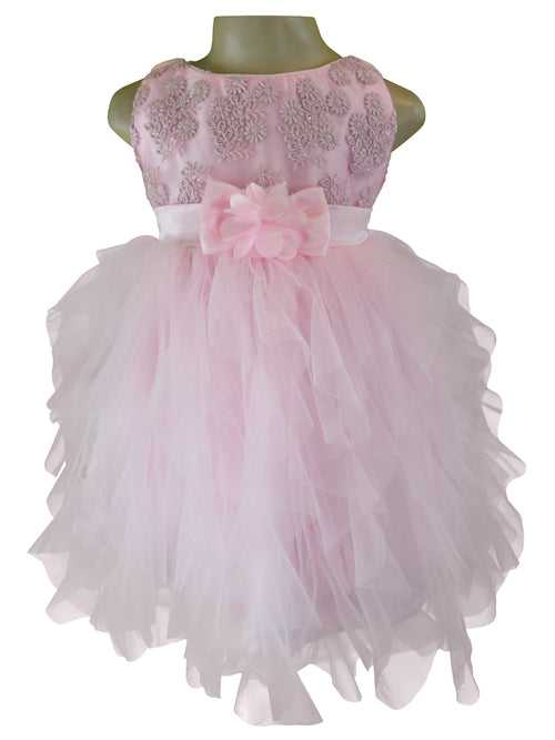 Faye Pink Waterfall Party Dress