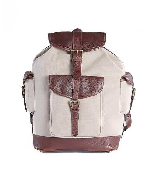 The Chronicle Leather Backpack Canvas