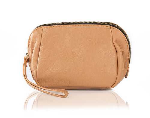 Lily Wristlet Leather Pouch