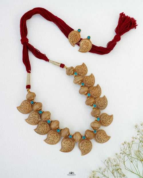 Turquoise Maang Necklace Set