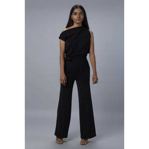 Lizzo Black Off- Shoulder Jumpsuit