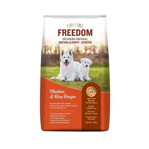 Freedom Chicken & Rice Starter (Mother & Puppy) Dog Dry Food - 1.2 kg