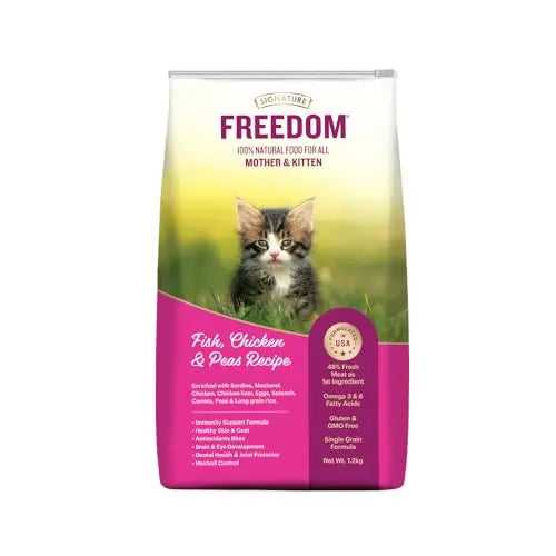 Freedom Fish, Chicken & Peas Kitten Dry Food 1.2 KG